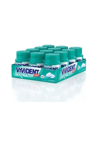 Vivident Comfort Bottle Extra Nane Aromalı Sakız 12 x 66 G