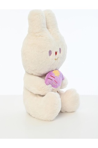 Pufu Peluş Dondurmalı Tavşan 03014 Beyaz