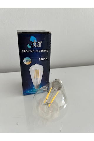 Rbr Rustik Ampul 3000k 6w