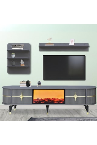 Maya Duvar Ünitesi - Antrasit Gold Antrasit - Gold