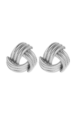 Chavin Gri Bijuteri Retro Tarz Bayan Küpe Ev19by Gri