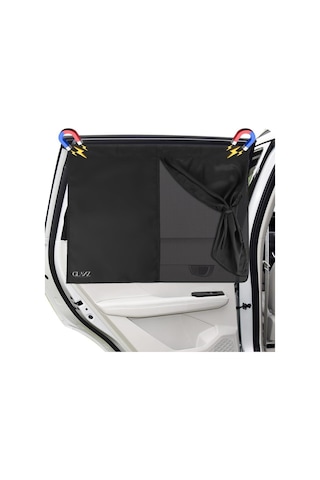 Glanz 1 Adet Araç Yan Cam Perdesi Mıknatıslı Oto Güneşlik Araba Anne Bebek Emzirme Perdesi