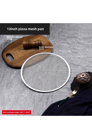 Symbee Alüminyum 13 İnç 33cm Kalın Tabaka Pizzacı, Ticari Kullanıma Uygun, Kaymaz Yüzeyli, Isı Dağıtımı İyi Fırın Gereci Diğer