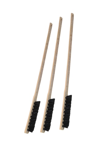 Moveevo Kuş Kafesi Temizleme Fırçası, Uzun Saplı Ahşap, Kolay Kullanim, 3 Adet Paket, Tüm Kafes Boyutları İçin Uygun