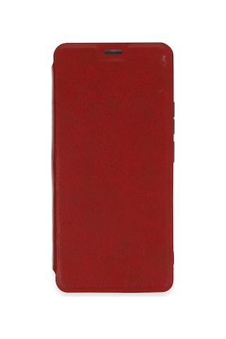 Newface - 842 - Xiaomi Redmi Note 13 4g Kılıf Flip Cover - Csmo-tex - - Kırmızı