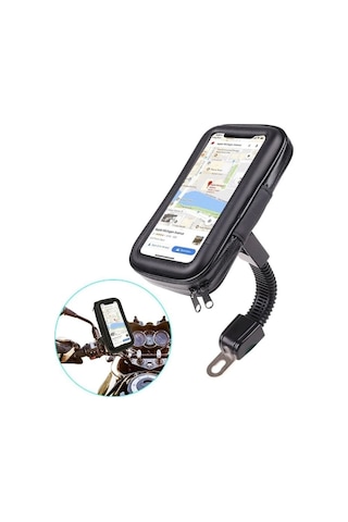 Su Geçirmez Motosiklet Bisiklet Telefon Tutucu 360 Derece Döner Gidon Telefon Standı Çok Renkli