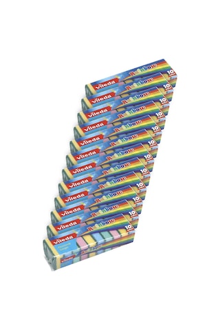 Vileda Rainbow 10'Lu Bulasik Süngeri 12'Li Paket