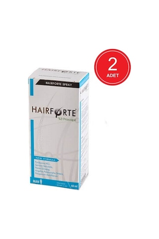 Hairforte Procapil Erkekler için Saç Dökülmesine Karşı Sprey 2 x 60 ML