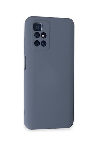 Xiaomi Redmi 10 2022 Kılıf Içi Kadife Renkli Silikon Telefon Kılıfı Col178901-gri