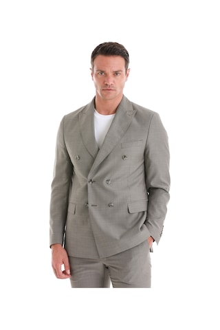 Hatemoğlu Vizon Slim Fit Desenli Kruvaze Klasik Takım Elbise 33202024c010 V02 Vizon