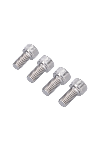 Geeksen A2 Çelikli M10x20 İç Sekizgen Somun, 1.25mm İnce Dişli, 4 Adet, Korozyona Dayanıklı, Dıy Ve Endüstriyel Kullanim