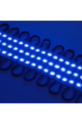 10 Adet 5 Watt Mavi Işık Ip65 Modül Led, 10 Adet Magnetli, Çok Kaliteli Kırmızı Işık Modül Led Mavi