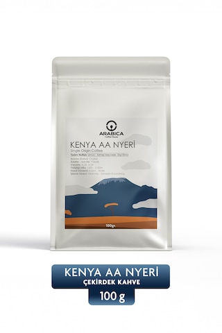 Arabica Coffee House Kenya Aa Natural Kahve Öğütülmüş Kahve Taze Kavrulmuş Çekirdek V60 100 G