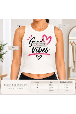 Bk Gift Sıfır Kol Fitilli Crop Bluz - Esnek Likralı Günlük Crop-14 Beyaz