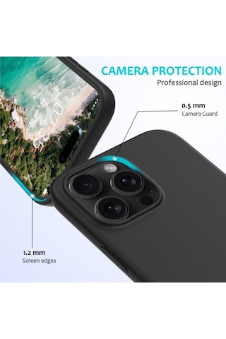 Apple Uyumlu iPhone 15 Silikon Kılıf - Pastel Renk Tonu Esnek Tam Koruma Kapak - Pudra Pembe