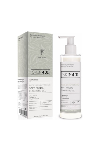 Skin401 Pirinç Özlü Aydınlatıcı Yüz Temizleme Jeli 200ml