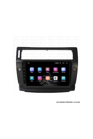 Myway Citroen C4 Android Multimedya Carplay Navigasyon Ekran - 8gb Ram+128 Gb Hdd - Myway