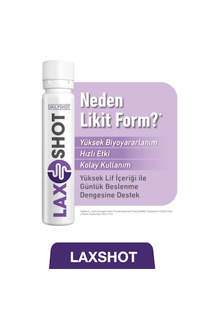 Laxshot Karnıyarık Otu, L-glutamin, Kara Halile, Karahindiba İçeren Gıda Takviyesi 7 Shot