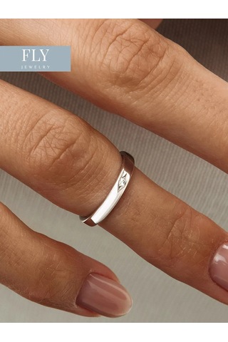 Fly Jewelry 925 Ayar Gümüş Falanks Yüzüğü 208760274 Gri