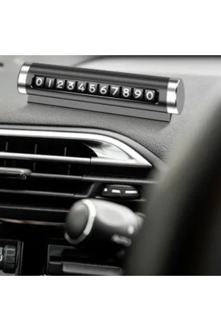 Alüminyum Kasa Siyah Renk Çevirmeli Numaratörü Torpido Aksesuar