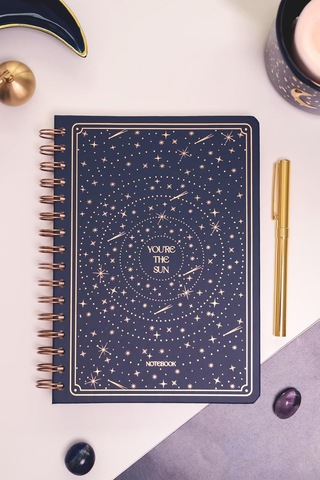 Bullet Journal Edition A5 15x21 Cm Spiralli Noktalı Tarihsiz Not Defteri Yıldızlar