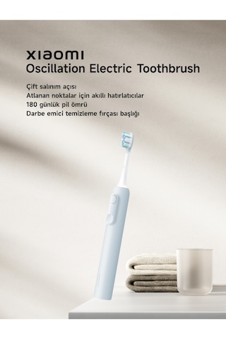 Xiaomi Electric Toothbrush Şarjlı Diş Fırçası Mavi