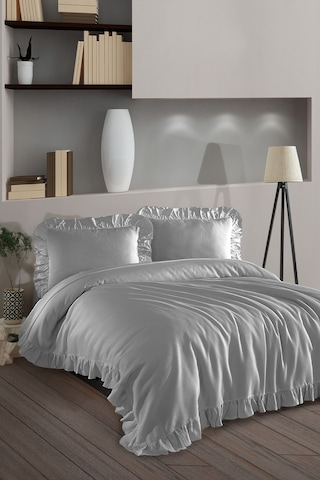 Elart Lily Yatak Seti 200x220 Cm Gri Gri