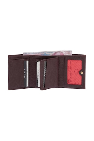 Tergan Bordo Kadın Cüzdan - S1cb00005633-m5d Bordo