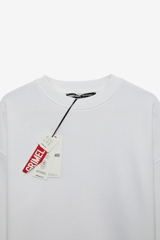 Ethıquet MIMI Kadın Yuvarlak Yaka Regular Beyaz Sweatshirt