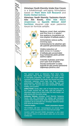 Himalaya Youth Eternity Göz Altı Kremi 15 ML
