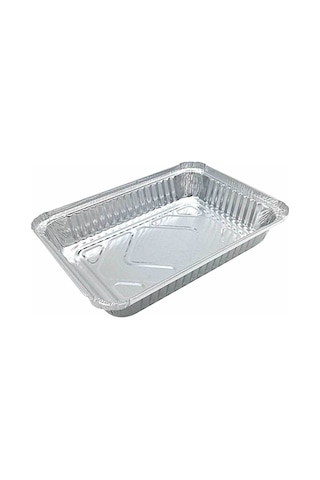 Jeemson 50 Adet Tek Kullanımlık Alüminyum Folyo Kutu - Izgara, Fırın Ve Balık Pişirme İçin 17.5x11x4 Cm Çok Renkli