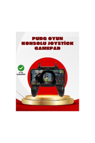 Pubg Mobile Uyumlu Joystick Ve Parmak Tetikli Oyun Gamepadi Çok renkli