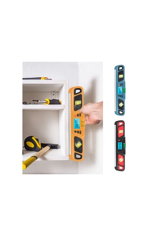 Vkemall Hw-200 Dijital Seviye Aleti - Açı Ölçer, 4 90 Aralık, 0.1 Doğruluk, Abs Malzeme, Mavi