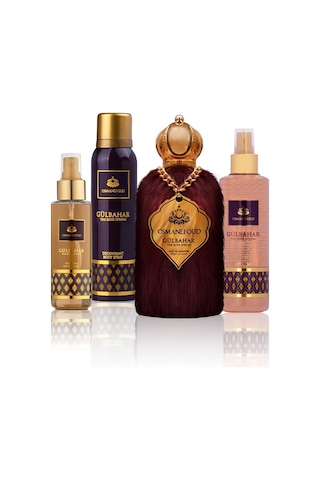Osmanlı Oud Gülbahar Kadın Parfüm EDP 100 ML + Saç Spreyi 100 ML + Sprey Deodorant 150 ML + Vücut Spreyi 250 ML