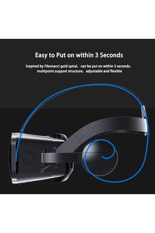 Xuweiwei J50 052 Yeni Vr 3d Sanal Gerceklik Gozlugu Akilli Telefon Uyumlu Ayarlanabilir Lens 3d Vr Gozluk Seti