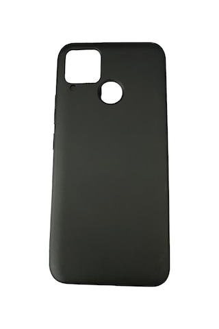 Realme C15 İle Uyumlu Cappy Silikon Kılıf Siyah