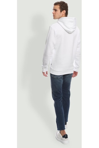 Jack & Jones Erkek Jprblajason Baskılı Kapüşonlu Sweatshirt 12249401 Beyaz