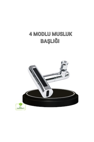 4 Fonksiyonlu Musluk Başlığı 360 Derece Dönebilen Ve Su Tasarruflu