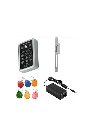 Kartlı Ve Şifreli Geçiş Sistemi Kilit Karşılıklı Set