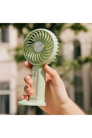 Masa Üstü Standlı Usb İle Şarj Olabilen 3 Ayarlı Fan Modlu Çanta