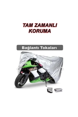 Bmw R 1200 Gs Hp2 Uyumlu Arka Çanta Miflonlu Premium 4 Mevsim Koruyan Motosiklet Brandası Gri