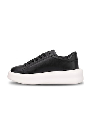 Lufian 111230328 Gage Erkek Hakiki Deri Klasik Sneaker Siyah Siyah