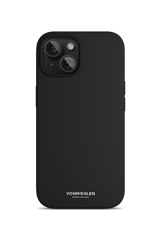 Vonmahlen Apple Uyumlu iPhone 15 Plus Magsafe Silikon Kılıf Siyah