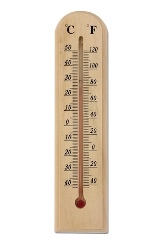 Gen-of Ahşap Duvar Termometre Derece Ölçer Ch092-2