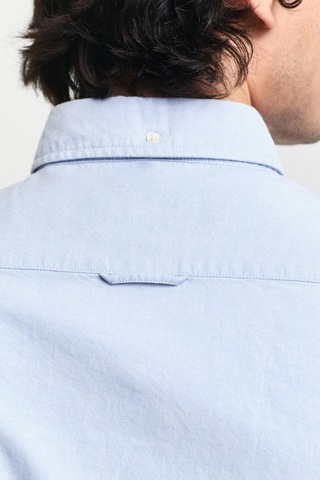 Gant Erkek Mavi Slim Fit Klasik Yaka Oxford Gömlek-11410 Mavi