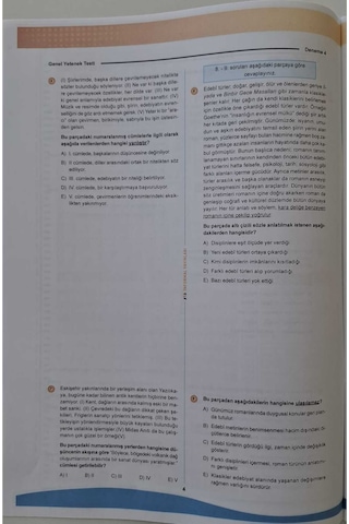 2026 KPSS ÖSYM Arşivi Çıkmış Soru Karma Genel Yetenek Genel Kültür D. Çözümlü Deneme 10/4.Kitapçık