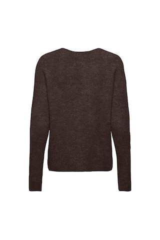 Only Onlcamilla Regular Fit V Yaka Kazak Kadın Kazak 15204588 Koyu Kahve