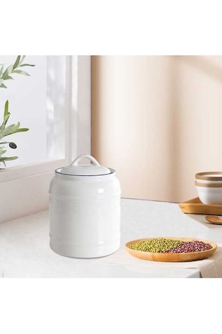 Pazly Seramik Kavanoz Mutfak Kutusu 800-1000 Ml Pet Treat Saklama Kabı Porselen Çay Kutusu Small Diğer