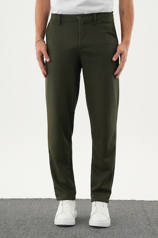 Redline Arden Kışlık Kalın Slim Fit Kemerli Erkek Pantolon Haki