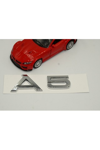Audi A5 Bagaj Krom 3M Yazı Logo Gümüş Krom